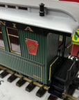 LGB 3080 E 01 PENNSYLVANIA COACH  Brunswick Green Passenger Car LN/lighted Box