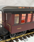 LGB 38805 Santa Fe Passenger Coach Car Burgundy Metal wheels lighted G Scale LN