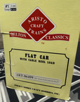 Aristo Craft ART- 86499 Flat Car with Cable Reel Load Brand New G Scale