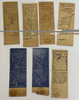 LOT Of 7 VINTAGE Railroad Company Matchbook Covers