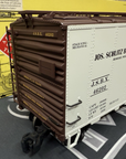 ARISTO CRAFT ART-46202 SCHLITZ BEER Reefer METAL WHEELS G SCALE LN/BOX