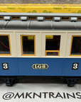 LGB Lehmann #3012 3rd #3 Class Passenger Coach Car G Scale Lighted EX/BOX