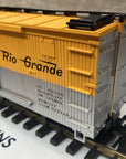 LGB 4067D01 Rio Grande Wood Sheathed Boxcar D&RGW Yellow 4067 G Scale LN