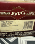Bachmann 93251 Big Haulers G Scale Pepsi Cola Billboard Reefer Car Brand New