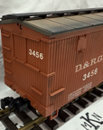 LGB 4067 G Scale Denver & Rio Grande Box Car metal wheels weathered kadee EX/Box
