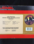 Lionel G Operating Mickey Mouse & Donald Duck Handcar #8-87207 New Old Stock