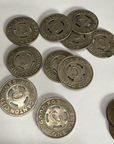 Vintage Railroad Railway Tokens Lot Good For One Fare Ride Coins Railroadiana