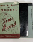 Vintage 1960 Railroad Time Books with historical writing dates times Ephemera