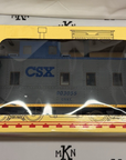 Aristo Craft - Art 42129 CSX Steel Long Caboose Metal Wheels Kadee EX/Box
