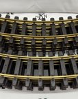 Aristo-Craft 7201 EURO Style 4' Diameter Curve Track Sections (10) EX G Scale