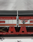 Aristo Craft REA-46502 ATSF Santa Fe Two Trailer Piggyback Flatcar G Scale VG