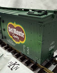 USA TRAINS R-1697 Delmonte Fruit Refrigerator Reefer Car G Scale New