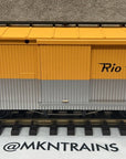 LGB 4067D01 Rio Grande Wood Sheathed Boxcar D&RGW Yellow 4067 G Scale LN
