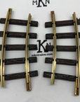 LGB 1102 Curved Brass Track Section x 2 NEW G Scale