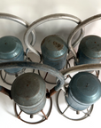LOT of 5 Star Headlight & Lantern Company Antique Battery Railroad Lanterns