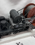 LGB 42580 G Scale Heavy Duty 8-Axle Depressed Center Cable Reel Flat Car NIB