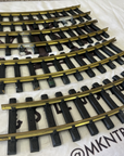 Aristo Craft Trains G Scale 4 Pieces Brass Curved Track LN/EX