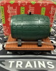 LGB 4047 Flatcar w/ Green Wine Barrel NEW NOS BOX Early Years Coupler