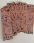 Vintage CHESSIE C & O TICKET RAILROAD RAILWAY RR PASS 12740-12750 (11 total)