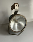 Vtg Blue Star Headlight Lantern Co Flashlight Railroad Light Lamp Wood Handle 6v
