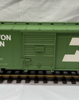 Aristo-Craft Art- 46063 Burlington Northern Steel Boxcar Green #189355 G Scale