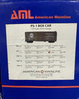 AML (American Mainline) G401 Steel Box Car 6 Box Lot New in Box. G Scale