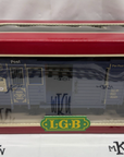 LGB 1985 Jahreswagen Postal Car Lighted Metal Wheels G Scale New/Box/Sleeve