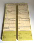 Vintage Norfolk Western Railway Empty Car Way Bill Paper Railroad Ephemera NOS