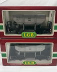 LGB 4141 G Scale OEG #4141 European 2- axle Ballast Car (2 Total) G Scale New
