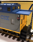 Aristo Craft - Art 42129 CSX Steel Long Caboose Metal Wheels Kadee EX/Box