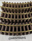 Lionel R1 G-gauge G Scale brass Plastic Lot of 18 pcs 4 Foot Dia. Curved Track