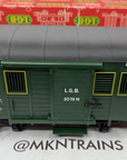 LGB 3019N Postal/Baggage Car w/Metal Wheels & Lights Tested G Scale EX/Box