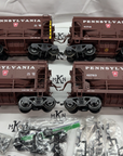 LGB 40040 PENNSYLVANIA RAILROAD PRR ORE CAR set G Scale
