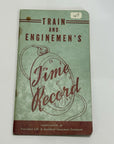 Vintage 1960 Railroad Time Books with historical writing dates times Ephemera