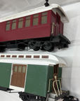 Bachmann G Scale Passenger Cars Red and Green Painted