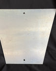 Railroad Train Aluminum Whistle W Train Sign Vintage 16” X 14”