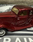 1934 Ford Coupe 1/24 Die-Cast Timeless Legends by MOTOR MAX Red