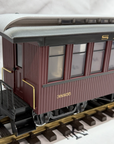 LGB 38805 Santa Fe Passenger Coach Car Burgundy Metal wheels lighted G Scale LN