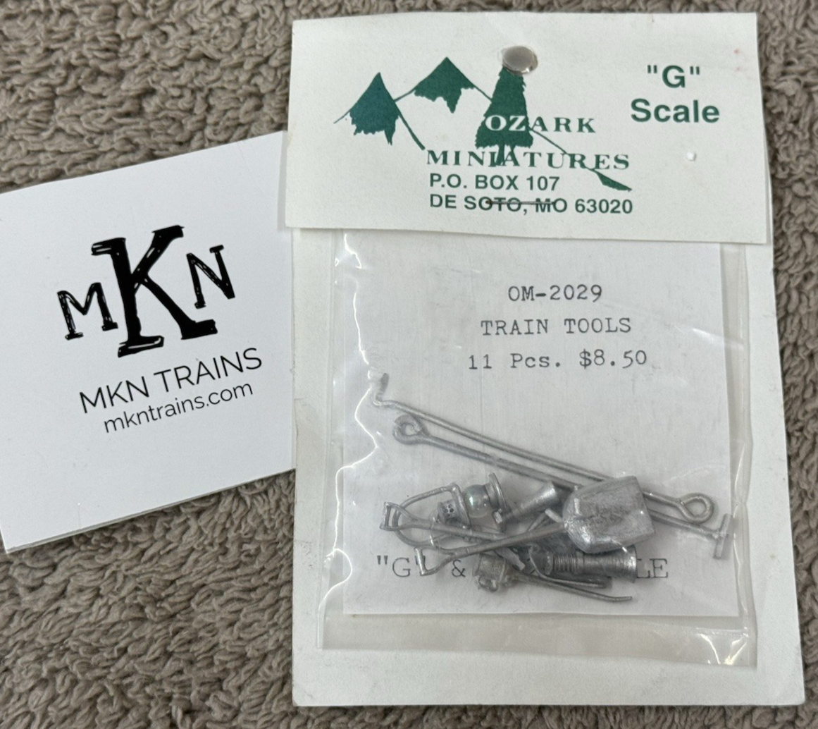 Ozark Miniatures G Scale TRAIN TOOLS 11 Pcs. OM2029 New Sealed MKN