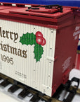 USA Trains Christmas 1995 Merry Christmas  Reefer Car New In Box G Scale MINT 🎄