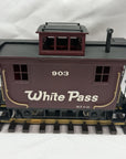 Bachmann G Scale Caboose White Pass #903 metal wheels