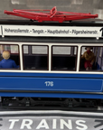 LGB 20202 2035 Trolley Street Cars Set Blue G Scale Tested LN/Box