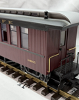 LGB 38805 Santa Fe Passenger Coach Car Burgundy Metal wheels lighted G Scale LN
