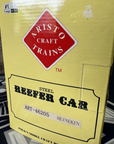 Aristo Craft ART 46205 Heineken Beer Reefer green metal wheels NEW/BOX G Scale