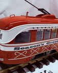ARISTO CRAFT ART 23352x PCC TROLLEY "Season's Greetings" Santa Sleigh Flyer MINT