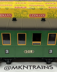 LGB 3009 3rd Class Green Passenger Car Vintage LN/Box G Scale