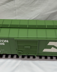 Aristo-Craft Art- 46063 Burlington Northern Steel Boxcar Green #189355 G Scale