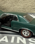 1965 Pontiac GTO WELLY 22092 Metallic Green 1:24 G SCALE DIECAST CAR LN/no box