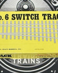 ARISTO CRAFT 30340 BRASS #6 LH MANUAL SWITCH TRACK G Scale EX/Box