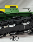 LGB 25552 White Pass green and yellow ALCO #108 DC/DCC locomotive G Scale